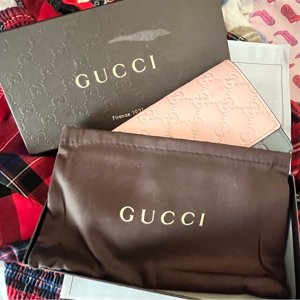 Gucci Guccissima Leather Continental Bow Wallet - Picture 12 of 13